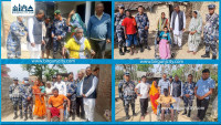 पर्सामा चारजना अपाङ्ग व्यक्तिलाई सामाजिक पहलबाट व्हिलचेयर सहयोग