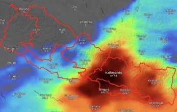 मधेश प्रदेशका १० स्थानमा खतरामात्राको वर्षा, उच्च सतर्कता अपनाउन आग्रह