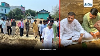 पर्सागढी–३ बढनिहारमा सामुदायिक भवन निर्माणको शिलान्यास, मन्त्री चौरसियाबाट भव्य समारोहमा सम्पन्न