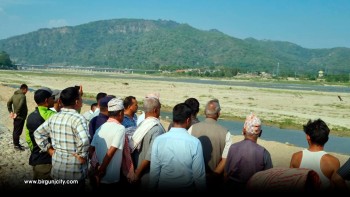 बागमती नदी तटबन्ध निर्माणमा विवाद, प्रमुख जिल्ला अधिकारीको नेतृत्वमा स्थलगत अनुगमन