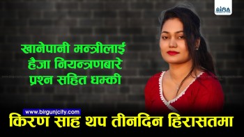 किरण साहलाई पुनः तीन दिन हिरासतमा राख्न म्याद थप