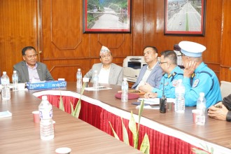 चाडबाडमा यातायात तथा सडक सुरक्षा चुस्त दुरूस्त राख्न मन्त्री कुलमान घिसिङको निर्देशन