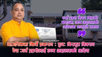 नागरिकता किर्ते प्रकरण : पर्सा प्रहरी मेयर सिंहको बचाउमा, उच्च अदालतको आदेशमा टालटुले जवाफ | पुनः विस्तृत विवरण पेश गर्न अदालतकाे आदेश