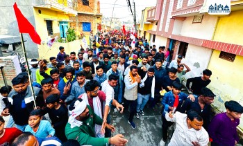 पर्सा–१ मा एमाले उम्मेदवार प्रदीप यादवको घरदैलो समपन्न, देशलाई समृद्धिको दिशामा अघि बढाउन एमालेलाई मत दिन आग्रह