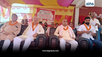 पर्साको जगरनाथपुर–५ मा नवनिर्मित वडा कार्यालय भवन उद्घाटन, पूर्वमन्त्री रिजालले गरे उद्घाटन