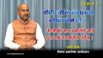 पर्सा निर्वाचन क्षेत्र नं. ३ का उम्मेदवार रुपेश पाण्डे भन्छन, ६० प्रतिशत मत मेराे एक्लै आउँछ, बाँकीमा अरुहरुको आउने हो 