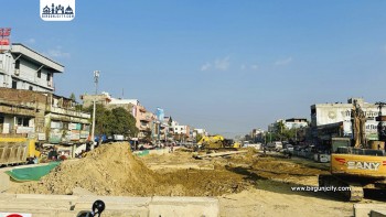 लहानमा तीन महिनादेखि रोकिएको ओभरपास निर्माण पुनः सुरु