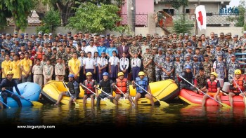 पर्सामा 'अभ्यास मनसुन–५' सम्पन्न, जल उद्धारमा ६०० जनाको सहभागिता