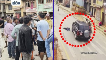 हरिसिद्धि दुर्घटना : प्रदेश मन्त्रीको गाडी चालक नियन्त्रणमा