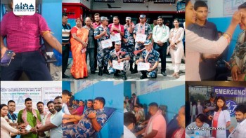 कलैयामा ए प्लस हस्पिटलद्वारा वृहत् रक्तदान, ६८ जनाको सहभागिता