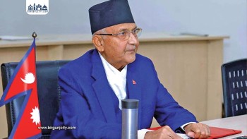 ओलीको भनाइ : राजनीतिक चुनौती बाबजुद विकासका काम रोक्न नहुने