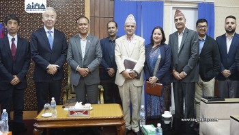 मन्त्री घिसिङसँग जापानी राजदूतको शिष्टाचार भेट