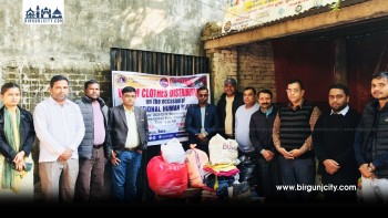 कलैयामा अन्तर्राष्ट्रिय मानव अधिकार दिवसमा २५० थान न्यानो कपडा वितरण