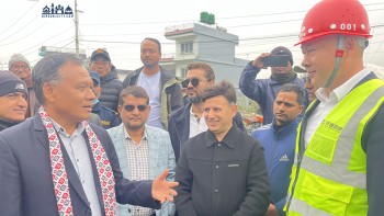 मुग्लिन–पोखरा सडकको पश्चिम खण्ड छिटो सम्पन्न गर्न मन्त्री घिसिङको कडाइ