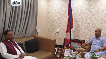 जनकपुरधाममा मुख्यमन्त्री सिंह र सभामुख मण्डलबीच भेटघाट