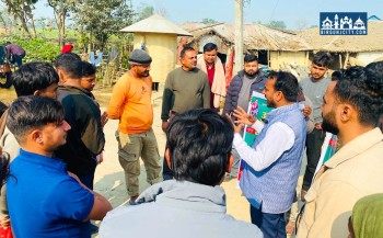 उज्यालो नेपाल पार्टीका पर्सा–१ का उम्मेदवार रामकिशोर सिंहद्वारा घरदैलो अभियान सुरु