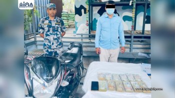 पर्सामा स्रोत नखुलेको ८ लाखभन्दा बढी नगदसहित एक व्यक्ति नियन्त्रणमा