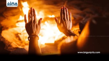 सप्तरीमा आगो ताप्ने क्रममा जलेर एक महिला घाइते