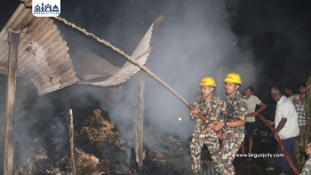 रुपनी गाउँपालिकामा भीषण आगलागी : एक जना घाइते, ५० लाखभन्दा बढीको धनमाल नष्ट