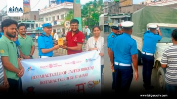 "जिम्मेवार चालक म" सन्देशसहित वीरगंजमा ट्राफिक सचेतना अभियान सम्पन्न